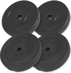 Disques plastiques de 1 25 KG à 15 KG au choix ou lots de 30 KG - Poids : 30 KG ( 2 X 5 KG ET 2 X 10 KG)