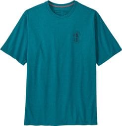 T-Shirt Patagonia Clean Climb Trade Bleu