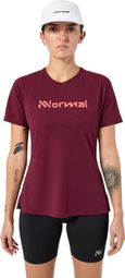 NNormal Race Damen-Trikot mit kurzen Ärmeln in Bordeaux