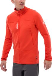 Millet Fusion Grid Orange fleece voor heren