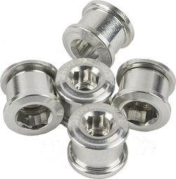 Pack de 5 Vis Cheminées ELEVN DOUBLE KEY 8.5 x 4mm Argent