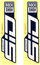 RockShox SID Ultimate 29'' Decal Kit Wit Blauw