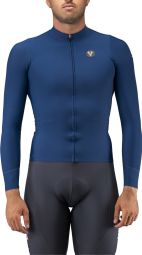 Lebram Race Men's Mid-Season Long-Sleeve Jersey, Navy Blue