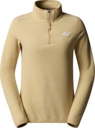 The North Face 100 Glacier 1/4 Zip Women's Fleec Beige