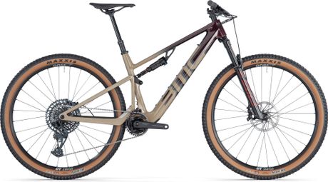 BMC Fourstroke AMP LT Two Electric Full Suspension MTB Sram GX/NX Eagle 12S 360 Wh 29'' Bordeaux Red Sand 2024