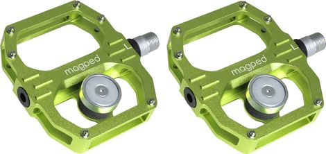 Pair of Magnetic Pedals Magped Sport 2 150N Green