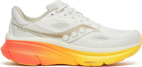 Saucony Guide 19 hardloopschoenen Wit/Geel Heren