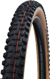 Copertone Schwalbe Hans Dampf 27.5'' MTB Tubeless Ready pieghevole Super Trail Addix Soft Bronze Fianchi E-Bike E-25