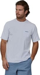 Camiseta Patagonia Boardshort Logo Pocket Blanca