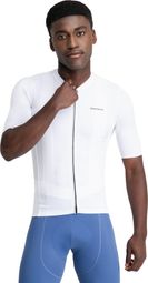 Maillot vélo manches courtes en tissu recyclé homme Cyclisme M6R Vent Blanc