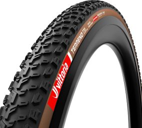 Vittoria Terreno T70 Coarse Loose Gravel Endurance 700 mm gravelband, tubeless ready, opvouwbaar, met anti-lekband, Endurance-formule, grafeen, bruine zijkant
