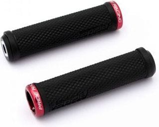 Poignées BMX PRIDE COBRA 129MM BLACK / LOCK RED