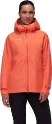 Mammut Crater Iv Hooded Orange Waterproof Jacket for Women