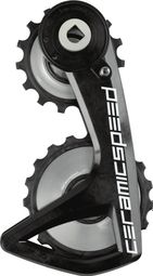 Chape de Dérailleur Ceramicspeed OSPW RS ALPHA Sram Force/Rival E1 AXS 12V Argent Team Logo