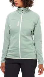 Polaire Millet Fusion Grid Vert Clair Femme