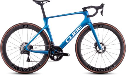 Bicicleta de carretera Cube Agree C:62 SLT Shimano Dura-Ace Di2 12V 700 mm Azul Nebula 2025 T.56 174/185 cm - Producto reacondicionado