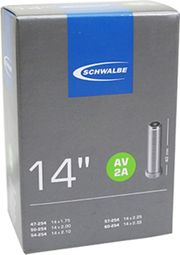 Chambre a air velo 14 x 1.75 Schwalbe valve standard (47-254 à 60-254)(av2a)