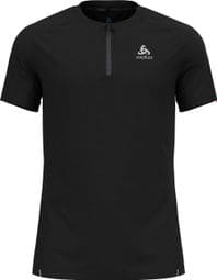 Camiseta de manga corta Odlo X-Alp Trail 1/2 Zip Negra
