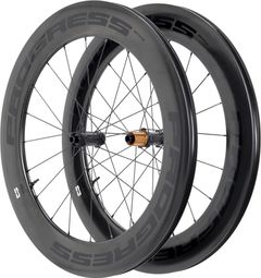 Paire de roues Progress Space Disc Noir | 12x100/12x142 mm | Center Lock