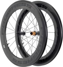 Paire de roues Progress Space Disc Noir | 12x100/12x142 mm | Center Lock