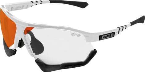 Scicon Sports Aerocomfort SCN XT XL Lunettes De Soleil De Performance Sportive (Miroir Rouge Photochromique Scnxt/Luminosité Blanche)