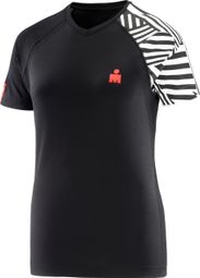 Compressport Damen Kurzarmtrikot IronMan Dazzle Schwarz/Weiß