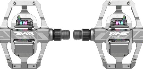 Time Speciale 10 Large Clipless Pedals Raw Aluminum Silver