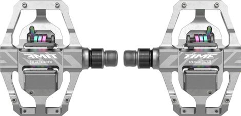 Time Speciale 10 Large Clipless Pedals Raw Aluminum Silver