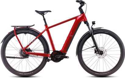 VTC Électrique Cube Kathmandu Hybrid Comfort Pro 800 Enviolo Trekking Courroie 800 Wh 700 mm Rouge Electric 2025