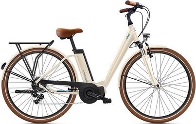 Electric City Bike O2 Feel iVog City Up 3.1 Shimano Tourney 7V 400 Wh 26'' White Linen | Size M (175-185cm) | Refurbished Product