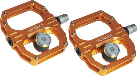 Par de Pedales Magnéticos Magped Sport 2 200N Naranja