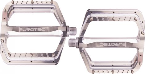 Burgtec Penthouse MK5 Flachpedale Rhodium Silber