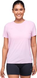 Maillot de manga corta rosa Hoka Airolite Run para mujer