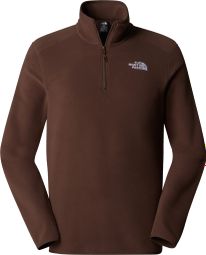 The North Face 100 Glacier 1/4 Zip Brown Polare