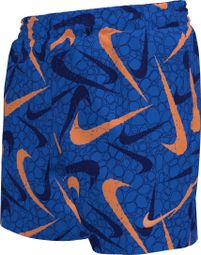 Nike Swim Breaker Pebble AOP 4'' Boys' Swim Shorts - Blue/Orange