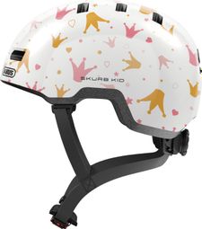 Casque Enfant Abus Skurb Kid White Crowns