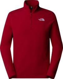 The North Face 100 Fleece Glacier 1/4 Zip Red