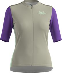 Maillot Manches Courtes Femme Odlo Essential Heritage Gris/Violet