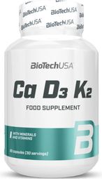 Ca D3 K2 (90 Caps) - Biotech Usa -  Calcium