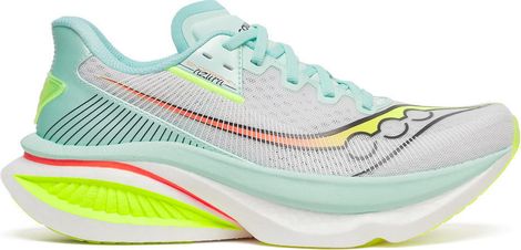 Saucony Endorphin Azura Women's Running Shoes in White/Yellow/Blue
