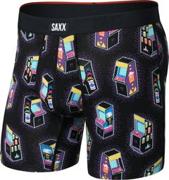 Boxer Saxx Vibe Xtra Soft Comfort Brief Fly Noir/Multicolore Homme