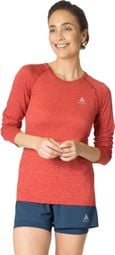 Odlo Essential Seamless Women's Long Sleeve Jersey Red