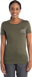 Women's Technical T-Shirt Icebreaker Merinos 150 Tech Lite II Aotearoa Green