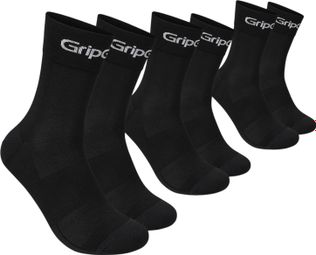 GripGrab Ride Regular Black Socks (3-Pack)