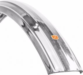 Coppia di parafanghi VéloOrange 650mm Zeppelin Fenders 52mm Argento