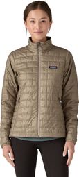 Piumino Patagonia Nano Puff Beige Donna