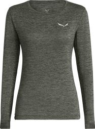 Maglietta a maniche lunghe Salewa Puez Melange Dry Verde Donna