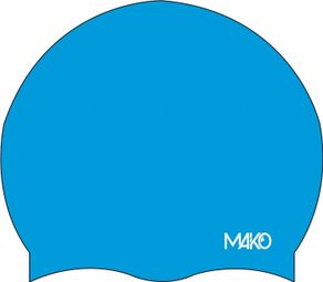 Mako Signature Bathing Cap Turquoise Blue