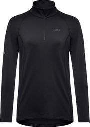 Maglia a maniche lunghe Gore Wear M Mid Zip Donna Nero