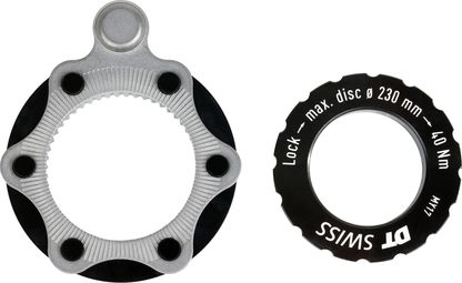 DT Swiss hybride 6-bouts rotoradapter met magneet (max. 230 mm) voor Center Lock-naven